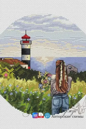 Same Day Shipping Egorov Lighthouse - PDF Cross Stitch Pattern