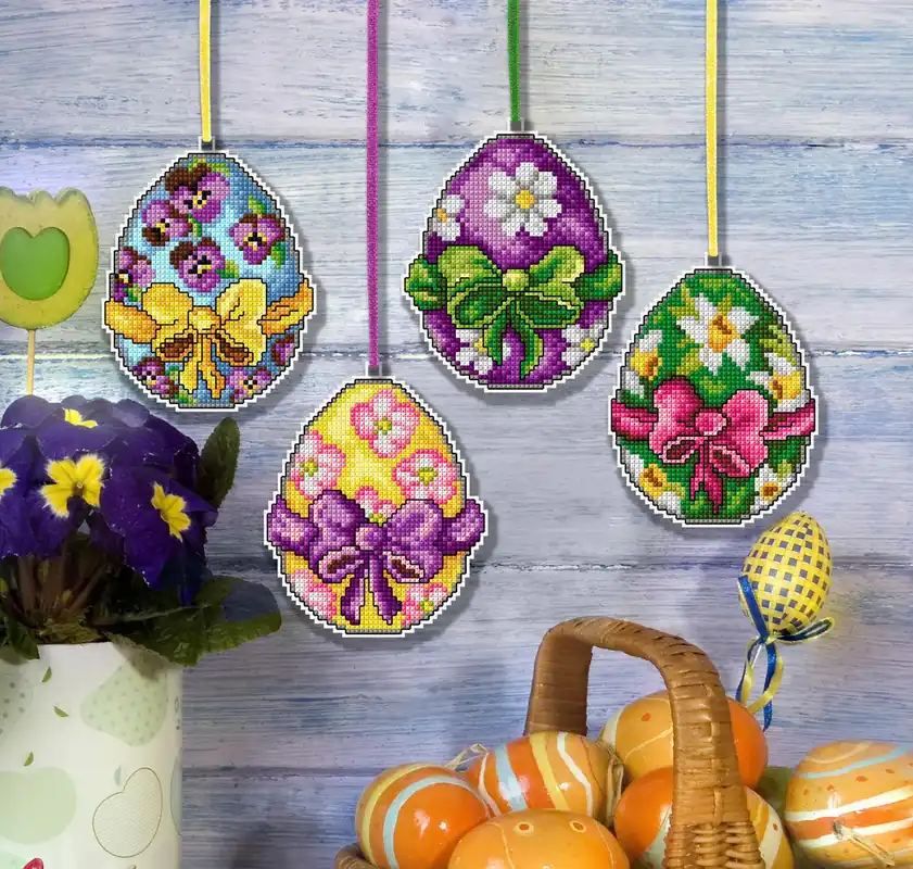 Discount Easter Eggs 7692 Counted Cross-Stitch Kit