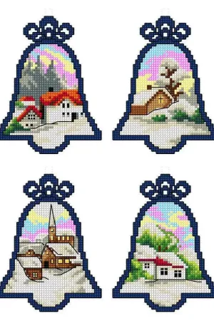 Christmas Bells 152CS Counted Cross-Stitch Kit Budget