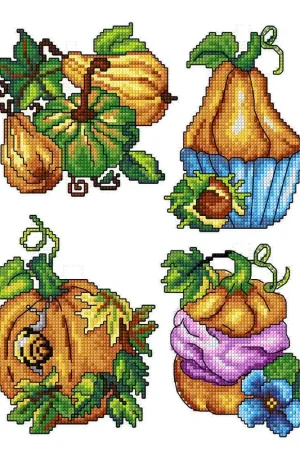 Free Shipping Pumpkins 149CS Counted Cross-Stitch Kit