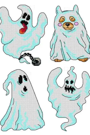 Ghosts 144CS Counted Cross-Stitch Kit Premium