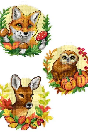 Trusted Brand Forest Animals 142CS Counted Cross-Stitch Kit