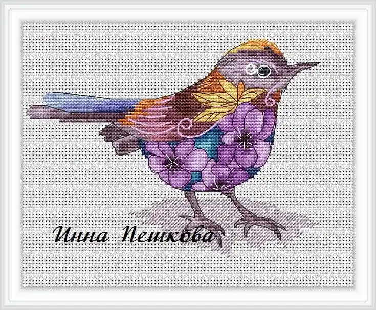 Blue Bird - PDF Cross Stitch Pattern Grab Now