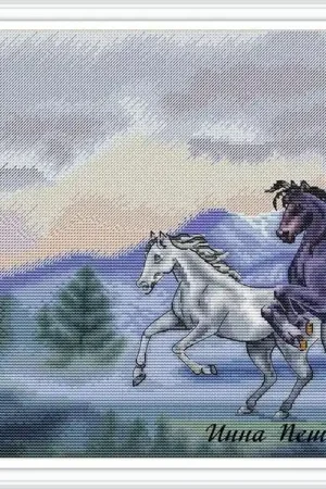 A Date With The Wind - PDF Cross Stitch Pattern Genuine
