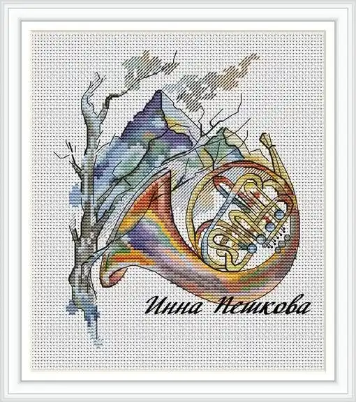 Music Of The Mountains - PDF Cross Stitch Pattern Top Pick