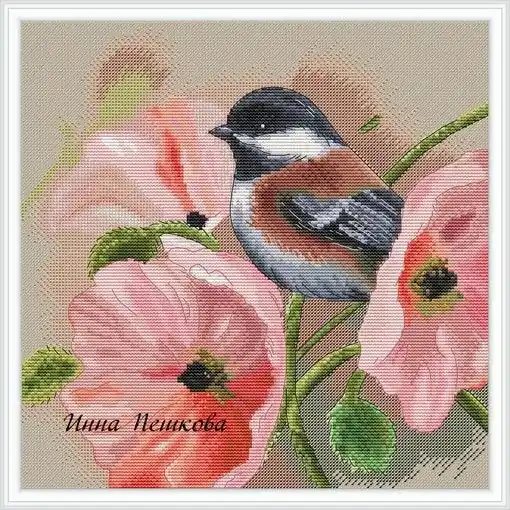 Fresh Stock Poppies - PDF Cross Stitch Pattern