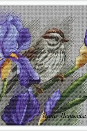 New Arrival Irises - PDF Cross Stitch Pattern