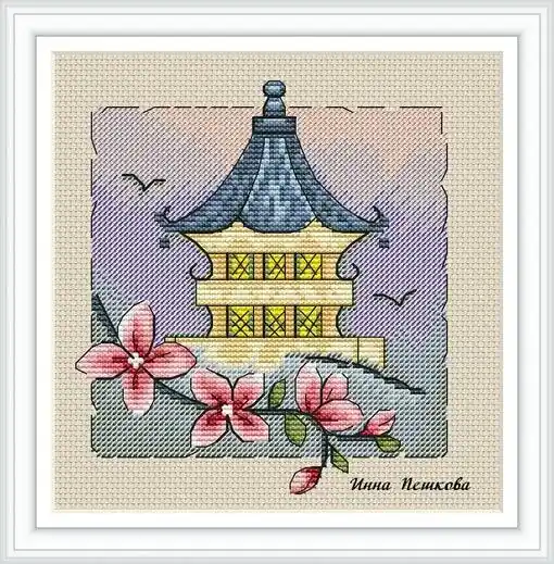 Breath Of The East - PDF Cross Stitch Pattern Next Day Delivery