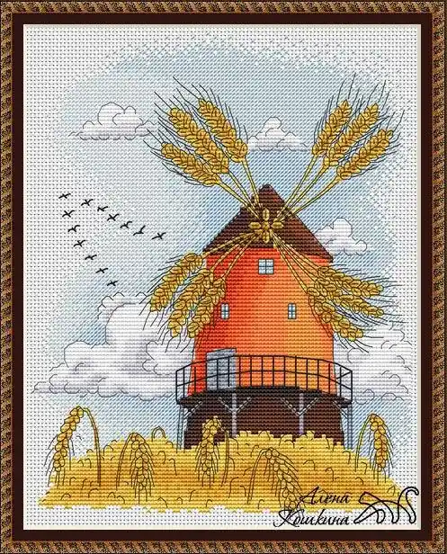 Deal Autumn Windmill - PDF Cross Stitch Pattern