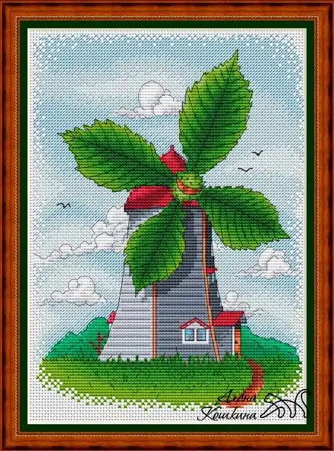 Summer Windmill - PDF Cross Stitch Pattern Top Pick