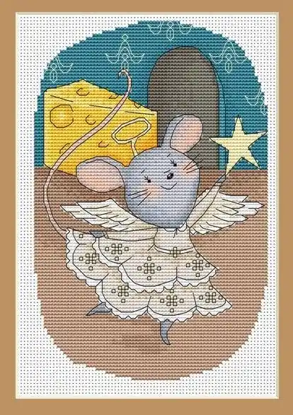 Genuine Angel Mouse - PDF Cross Stitch Pattern