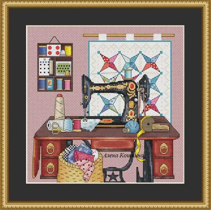 Viral Favorite Sewing Machine - PDF Cross Stitch Pattern