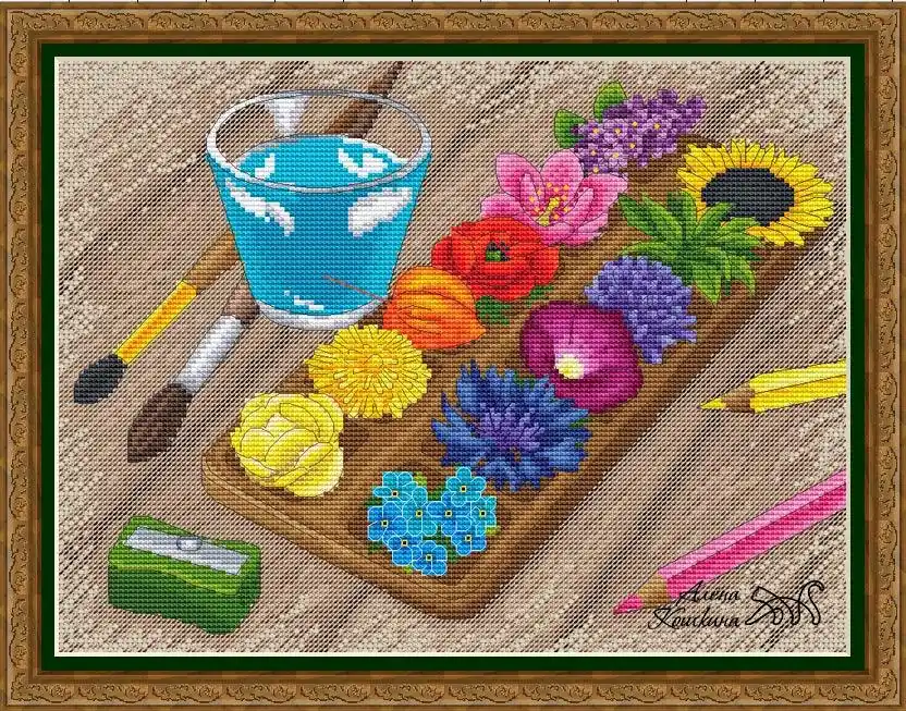Colors Of Nature: Flowers - PDF Cross Stitch Pattern Budget