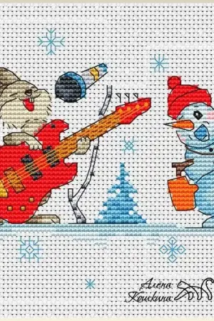 Zarubin Snowman - PDF Cross Stitch Pattern In Demand