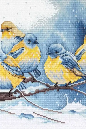 Eastern Bluebirds BU5028l Counted Cross-Stitch Kit New Arrival