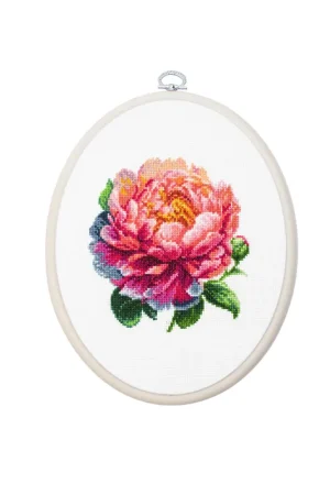 Coral Charm Peony BC205l Counted Cross-Stitch Kit Latest