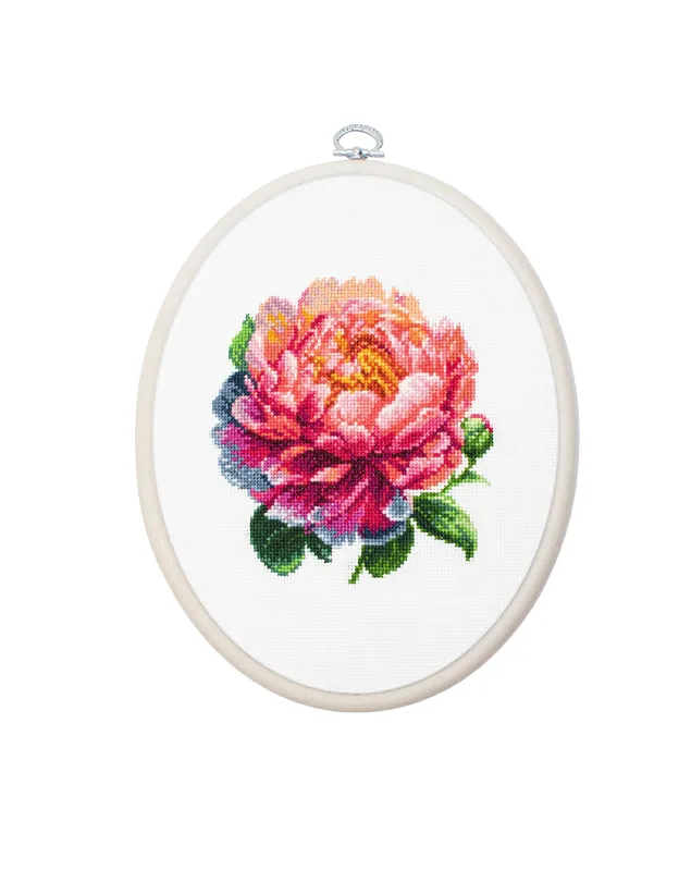 Coral Charm Peony BC205l Counted Cross-Stitch Kit Latest