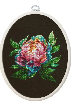 Abalone Pearl Peony BC203l Counted Cross-Stitch Kit Free Returns