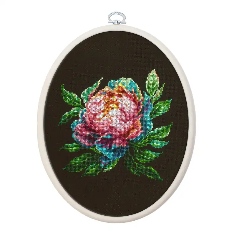 Abalone Pearl Peony BC203l Counted Cross-Stitch Kit Free Returns
