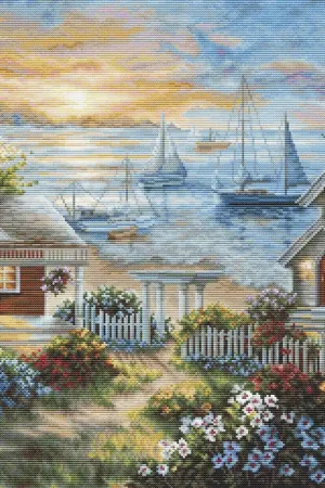 Handmade Tranquil Seafront B619l Counted Cross-Stitch Kit