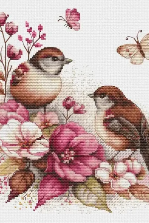 Direct From Manufacturer The Birds- Spring B2420l Counted Cross-Stitch Kit