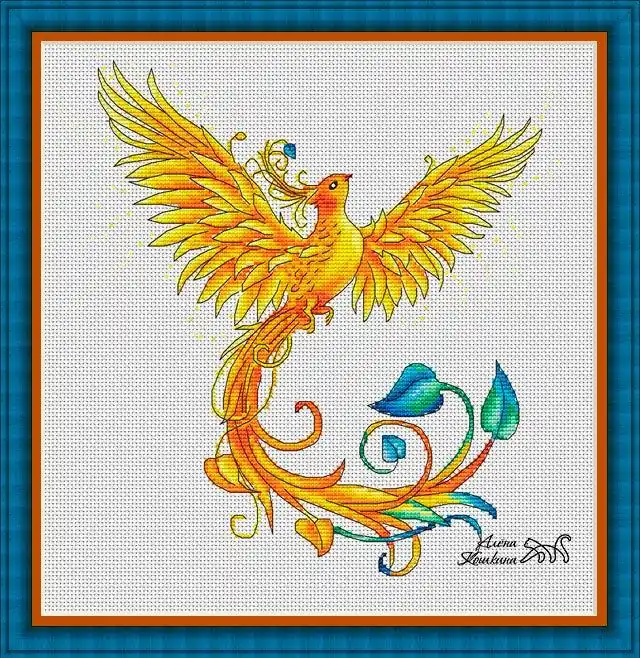 Affordable Firebird - PDF Cross Stitch Pattern