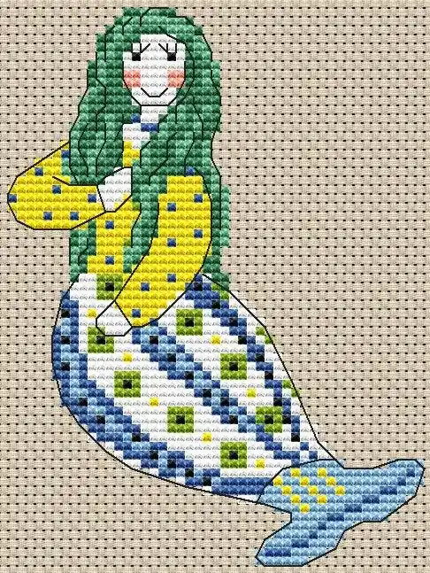 Latest Mermaid - PDF Cross Stitch Pattern