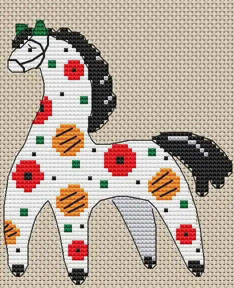 A Little Horse With Green Ears - PDF Cross Stitch Pattern Special Offer