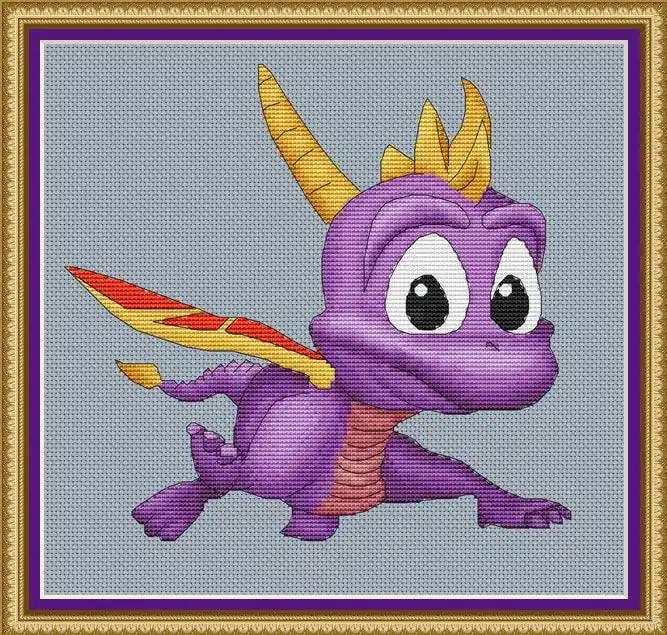 Spyro The Dragon - PDF Cross Stitch Pattern Premium