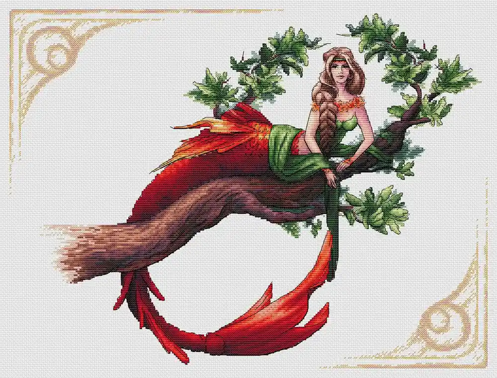 Warranty Included Mermaid - PDF Cross Stitch Pattern