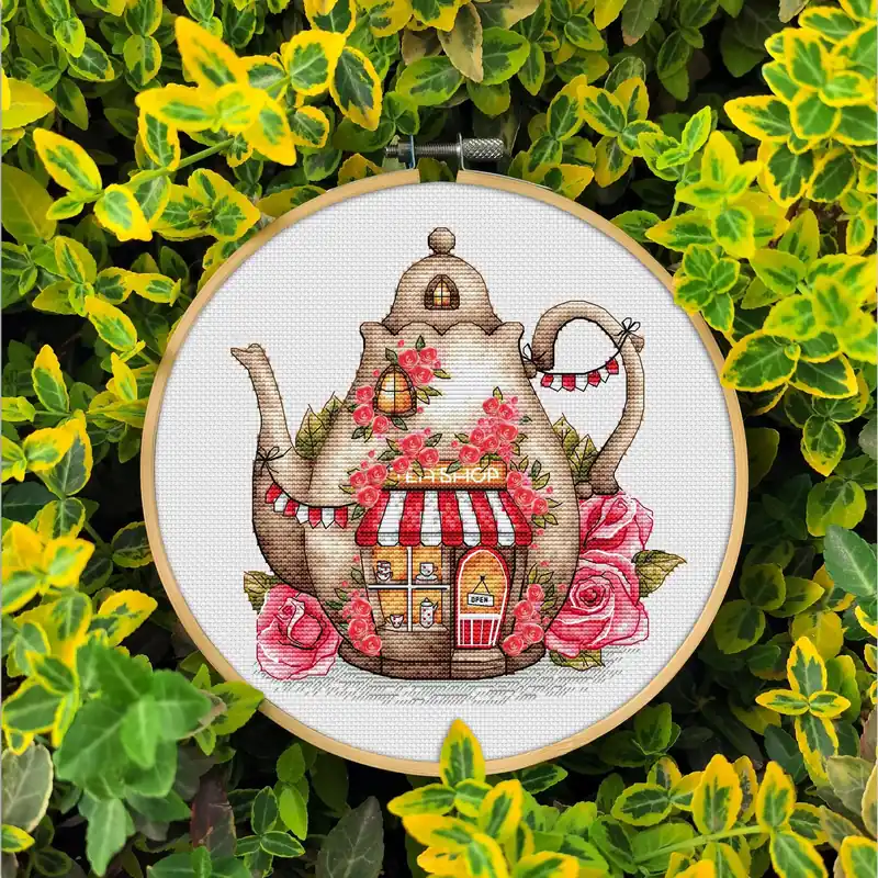 Vintage Tea - PDF Cross Stitch Pattern Exclusive