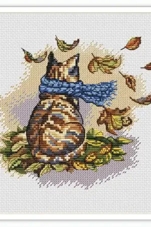Must Have Autumn Kitten - PDF Cross Stitch Pattern