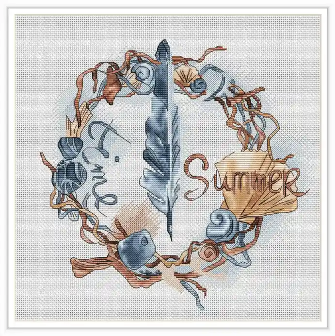 Don’t Miss Out Wreath Of The Sea - PDF Cross Stitch Pattern