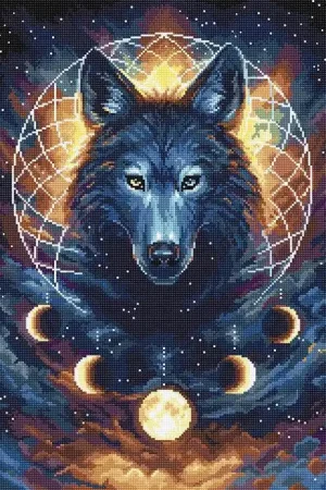 Best Choice Dream Catcher Wolf L8069 Counted Cross Stitch Kit