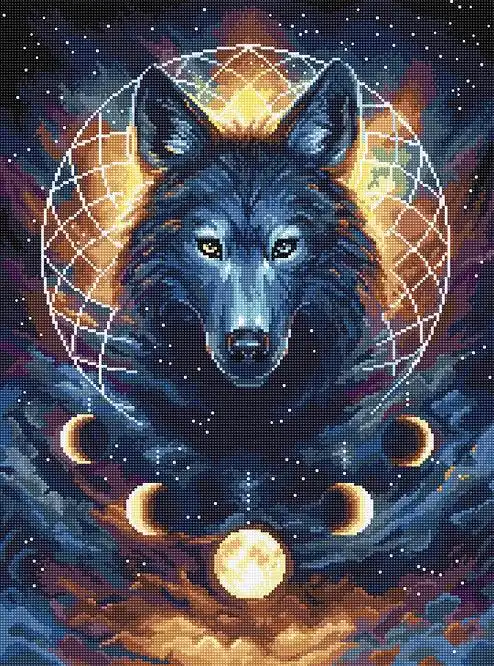 Best Choice Dream Catcher Wolf L8069 Counted Cross Stitch Kit