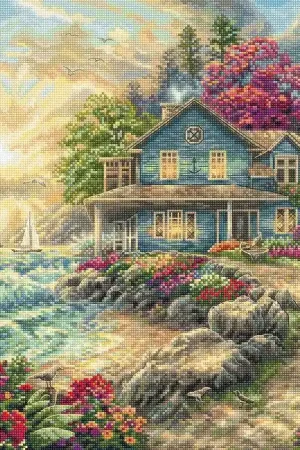 Sunrise by the Sea L8068 Counted Cross Stitch Kit No Minimum Order