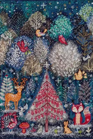 In Demand Cross stitch kit In the winter forest one day AH-153