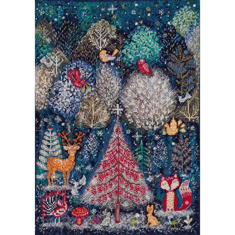 In Demand Cross stitch kit In the winter forest one day AH-153