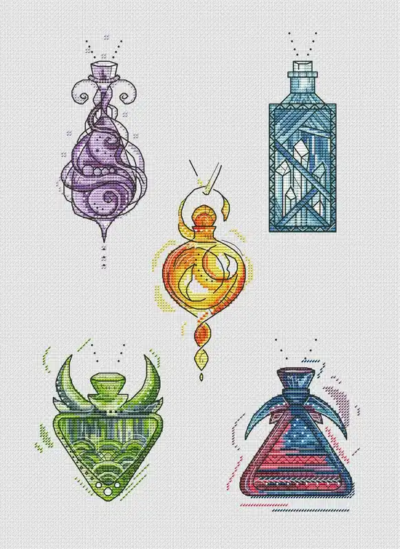 Buy Today Wonder Jars - PDF Cross Stitch Pattern