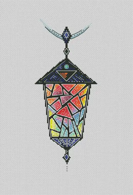 Fast Shipping Lantern 5 - PDF Cross Stitch Pattern