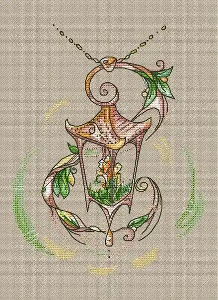 Lantern 2 - PDF Cross Stitch Pattern Crafted