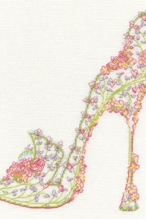 Reduced Price Wedding Slipper XSK11 Counted Cross Stitch Kit
