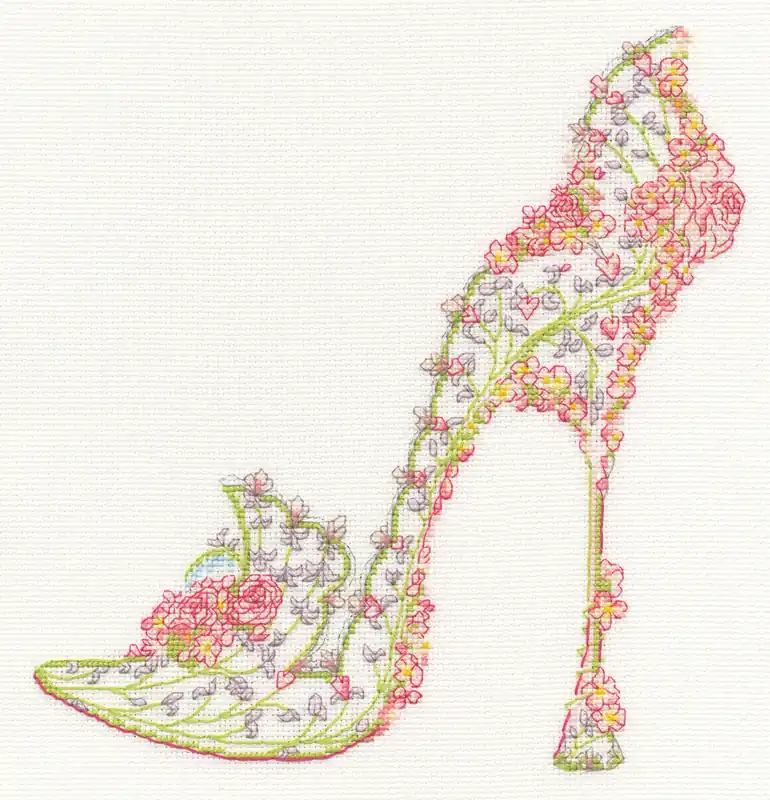 Reduced Price Wedding Slipper XSK11 Counted Cross Stitch Kit