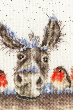 While Supplies Last Christmas Donkey XHD39 Counted Cross Stitch Kit