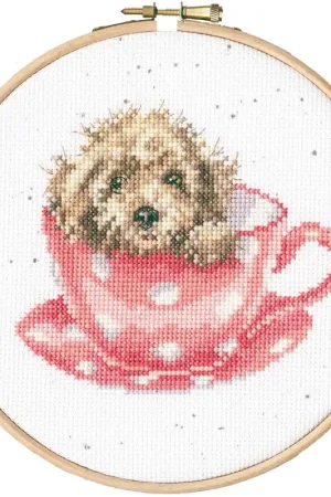 Teacup Pup XHD119P Counted Cross Stitch Kit Authentic
