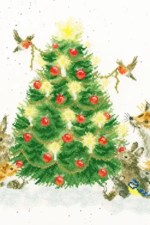 Authentic Oh Christmas Tree XHD107 Counted Cross Stitch Kit