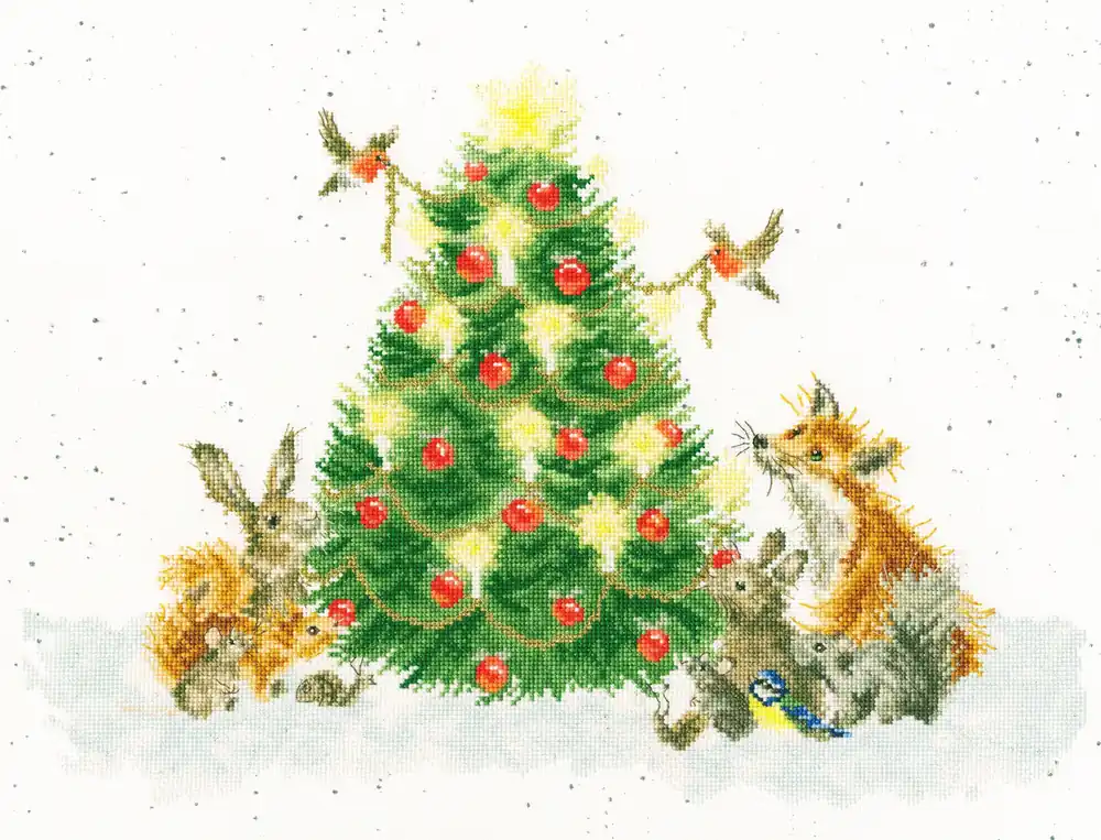Authentic Oh Christmas Tree XHD107 Counted Cross Stitch Kit