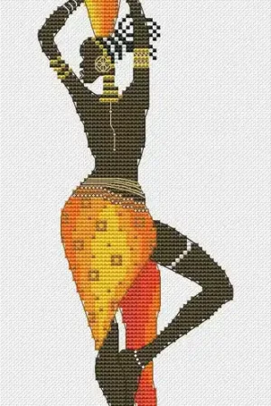 African Girl 6 - PDF Cross Stitch Pattern Save Now