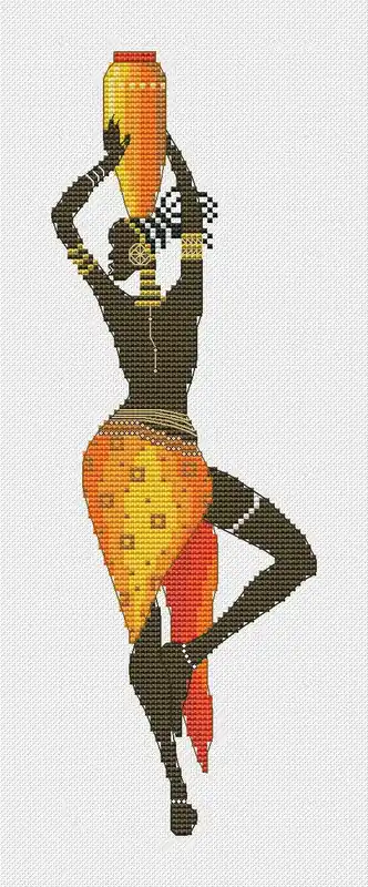 African Girl 6 - PDF Cross Stitch Pattern Save Now