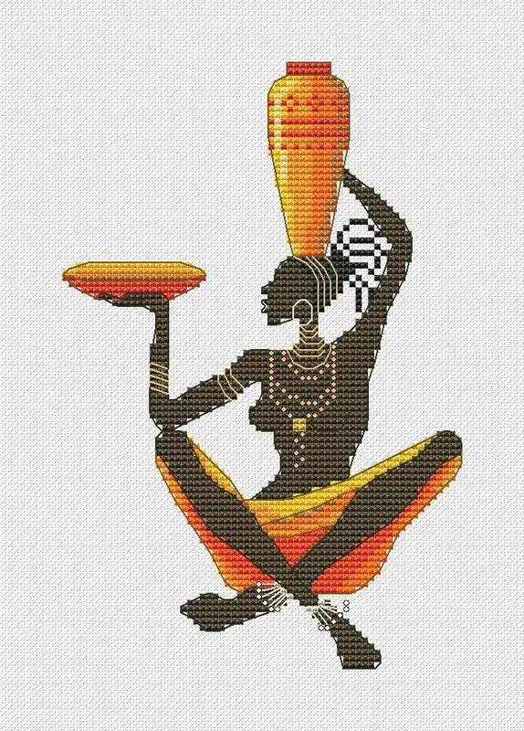 African Girl 4 - PDF Cross Stitch Pattern Clearance